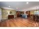 Open concept kitchen with an island, stainless steel appliances, and wood cabinets at 213 Press Sweezy Rd, Kings Mountain, NC 28086