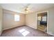 Bedroom with ceiling fan and carpet at 2501 Twin Ave, Gastonia, NC 28052