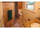 Updated bathroom with a shower, toilet and granite vanity at 44097 Nc 740 Hwy, New London, NC 28127