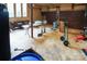 Spacious garage with overhead door and ample storage space at 44097 Nc 740 Hwy, New London, NC 28127