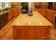Granite countertop kitchen island with gas cooktop at 44097 Nc 740 Hwy, New London, NC 28127