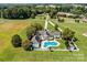 Aerial view showcasing home and surrounding landscape at 3245 Jackson Rd, Mooresville, NC 28115
