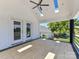 Private patio with double doors and scenic views at 3245 Jackson Rd, Mooresville, NC 28115