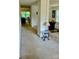 Hallway view showing carpeted flooring and access to living areas at 9424 Eagle Feathers Dr, Charlotte, NC 28214