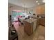 Spacious kitchen with an island, dining area, and access to a patio at 1376 21St Ne Ave, Hickory, NC 28601