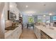 Modern kitchen featuring stainless steel appliances and white cabinetry at 116 Hornbeam Ln, Mooresville, NC 28117