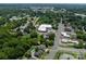 Aerial view showcasing home, pool, and location near Downtown Lincolnton at 724 N Aspen St, Lincolnton, NC 28092