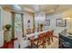 Formal dining room with a large table, chandelier, and hardwood floors at 1008 Medinah Ct, Waxhaw, NC 28173