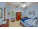Serene bedroom with a blue and white color scheme, and ample closet space at 1008 Medinah Ct, Waxhaw, NC 28173