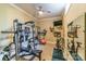 Basement gym, complete with exercise equipment and a mirror at 1008 Medinah Ct, Waxhaw, NC 28173