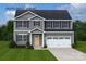 Two-story home with gray siding and white trim at 335 Maplestead St # 1112, Lancaster, SC 29720