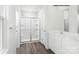 Bathroom with double vanity, large shower, and plenty of storage at 335 Maplestead St # 1112, Lancaster, SC 29720