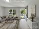 Virtually staged living room with modern furniture at 2008 Sarn Ct, Gastonia, NC 28054