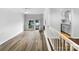 Living room with hardwood floors and access to the backyard at 1819 Danbury St, Gastonia, NC 28052