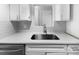 Modern kitchen with white cabinets and a stainless steel sink at 1819 Danbury St, Gastonia, NC 28052