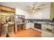 Kitchen with white cabinets and wood flooring at 1901 Davenport St, Newton, NC 28658