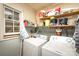 Laundry room with washer, dryer, and shelving at 1901 Davenport St, Newton, NC 28658