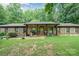 Ranch style home with brick facade and covered porch at 1901 Davenport St, Newton, NC 28658