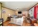 Living room with hardwood floors and neutral colored couches at 1901 Davenport St, Newton, NC 28658