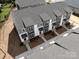 Aerial view of townhouses, showing building layout at 1008 Ribbon Ln, Charlotte, NC 28205