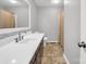 Bright bathroom with a quartz countertop and tiled floor at 806 Lee St, Kings Mountain, NC 28086