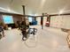Garage with overhead storage and gym equipment at 469 Radio Rd, Taylorsville, NC 28681