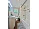 Clean bathroom with a bathtub, shower, and white vanity at 469 Radio Rd, Taylorsville, NC 28681