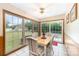 Kitchen breakfast nook with table and chairs overlooking the backyard at 713 Fisher St, Concord, NC 28027