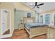 Main bedroom with king-size bed and access to backyard at 6236 Old Corral St, Charlotte, NC 28277