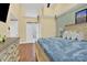 Main bedroom with a king-size bed and ensuite bathroom access at 6236 Old Corral St, Charlotte, NC 28277