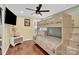 Bedroom with a bunk bed and ceiling fan at 6236 Old Corral St, Charlotte, NC 28277