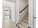 Bright and airy entryway with stairs and light flooring at 1035 Bull Dog Ln, Wingate, NC 28174