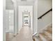 Bright and airy entryway with stairs and light flooring at 1035 Bull Dog Ln, Wingate, NC 28174