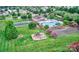 Aerial view showing community pool, playground, and tennis court at 1013 Taylor Glenn Ln, Indian Trail, NC 28079