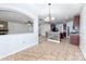 Bright dining area with tile floors and an open concept to the kitchen at 1013 Taylor Glenn Ln, Indian Trail, NC 28079