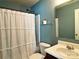 Clean bathroom with shower/tub combo and vanity at 416 Galesburg Dr, Monroe, NC 28110