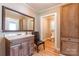 Bathroom boasts a vanity with storage and an adjacent toilet at 1158 Evans Ave, Rock Hill, SC 29732