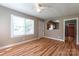 Spacious living room with hardwood floors and an open floor plan at 1158 Evans Ave, Rock Hill, SC 29732