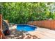 Refreshing in-ground pool surrounded by a wooden deck at 1158 Evans Ave, Rock Hill, SC 29732