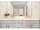 Double vanity bathroom with quartz countertop at 168 Ravensara Ave, Fort Mill, SC 29715