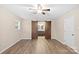 Bedroom with barn doors revealing an ensuite bathroom at 2090 Cardinal Hill Dr, Rock Hill, SC 29732