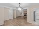 Hardwood floor dining room with open view to living room at 2090 Cardinal Hill Dr, Rock Hill, SC 29732