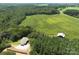 Aerial view of property with home and surrounding trees at 8092 Riverview Rd, Norwood, NC 28128