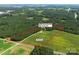 Aerial view of 10-acre property with home and outbuildings at 8092 Riverview Rd, Norwood, NC 28128