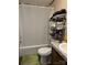 Simple bathroom with a shower/tub combo at 280 Deerfield Estates Ln, Stony Point, NC 28678