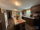 Galley kitchen with island and lots of counter space at 280 Deerfield Estates Ln, Stony Point, NC 28678