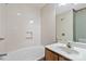 Clean bathroom with a built in bathtub and sink at 902 Coldwater Ct, Concord, NC 28025