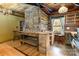 Rustic kitchen with island and exposed beams at 902 Coldwater Ct, Concord, NC 28025