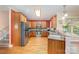 Kitchen with wooden cabinets, granite countertops and stainless steel appliances at 3806 Steve Ikerd Ne Dr, Hickory, NC 28601