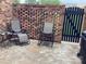 Private patio with brick wall and gate for added privacy at 160 17Th Street Nw Pl # 4E, Hickory, NC 28601